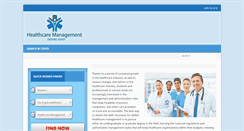 Desktop Screenshot of healthcare-management-degree.net